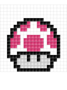 super mario pixel art