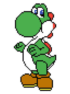 super mario pixel art