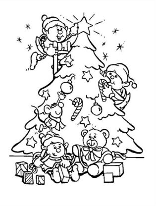arvore de natal desenho