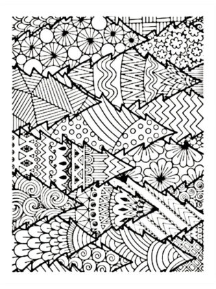 arvores para colorir