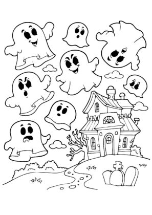 desenho de halloween