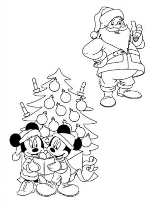 desenho de papai noel