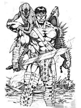 desenho do hulk
