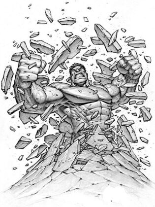desenho do hulk