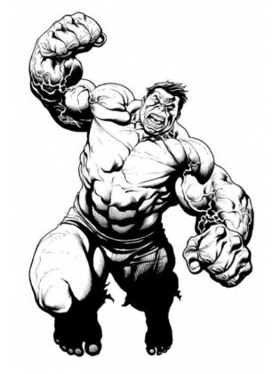 desenho do hulk para colorir
