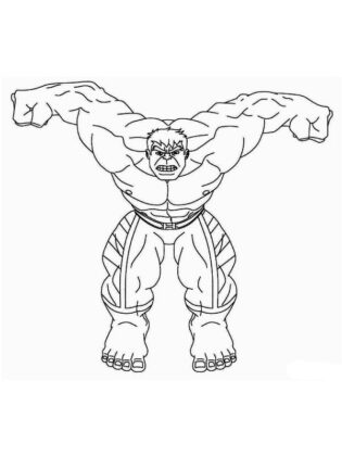 desenho do hulk para colorir