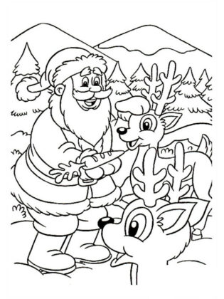 desenho do papai noel