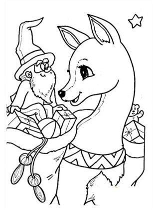 desenho do papai noel