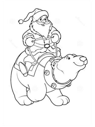 desenho do papai noel