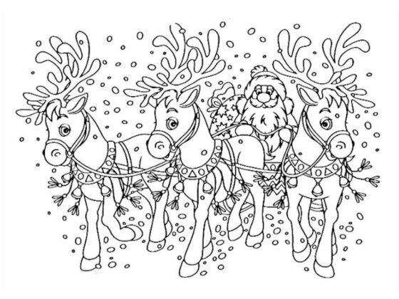 desenho do papai noel