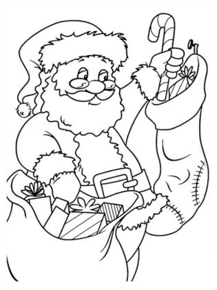 desenho papai noel
