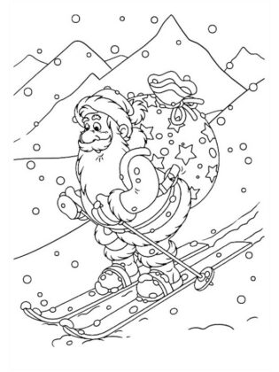 desenho papai noel