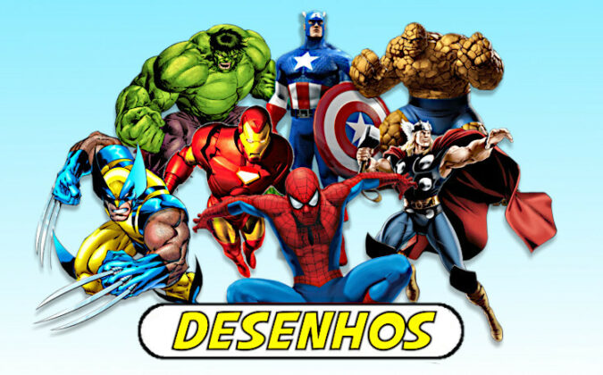 Desenhos da Marvel : 50 imagens para imprimir