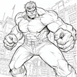 Desenhos do Hulk para Imprimir e colorir