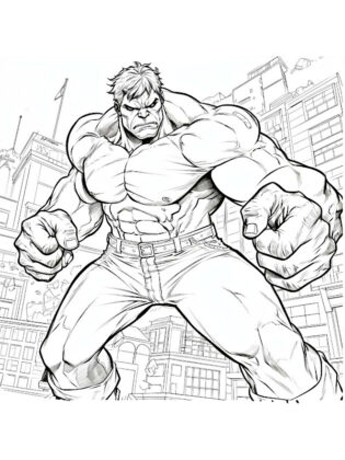 desenhos do hulk para colorir