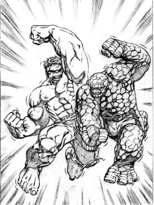 desenhos para colorir hulk