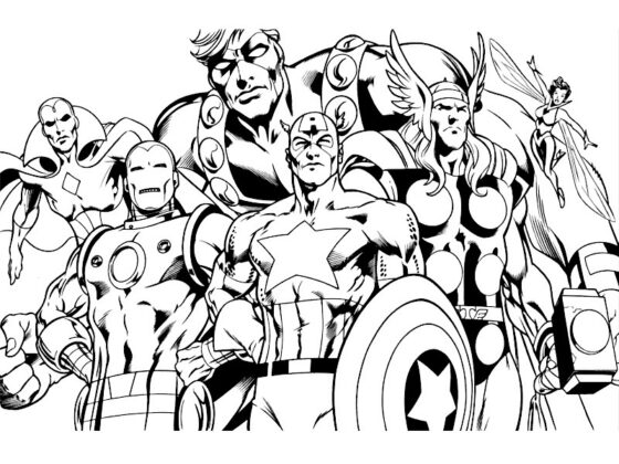 desenhos para colorir marvel