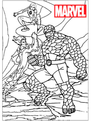 desenhos para colorir super herois marvel