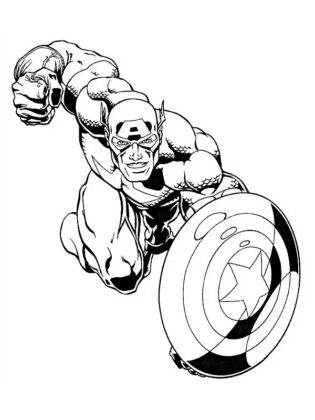 marvel para colorir