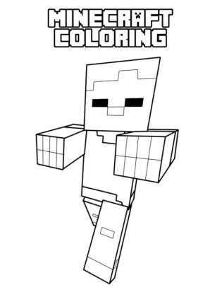 minecraft desenho para colorir