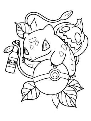 bubasauro pokemon para colorir
