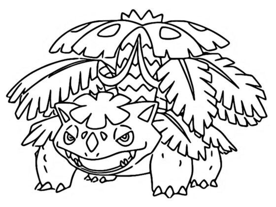 bubasauro pokemon para colorir