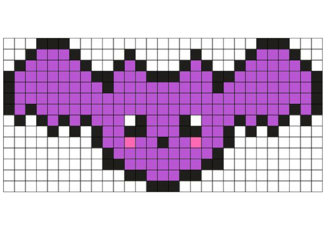 desenho pixel art halloween