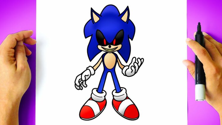 desenho sonic exe