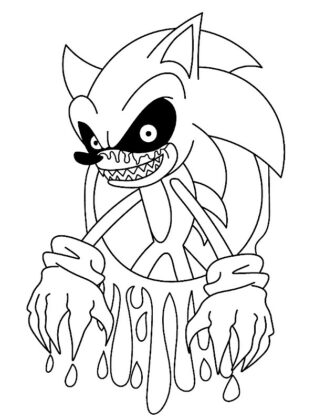 desenho sonic exe