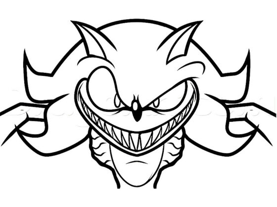 desenho sonic exe