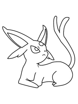 eevee para colorir