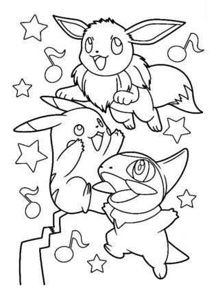 eevee para colorir