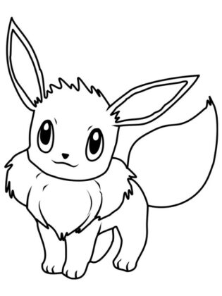 eevee para colorir