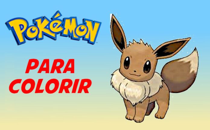 eevee para colorir