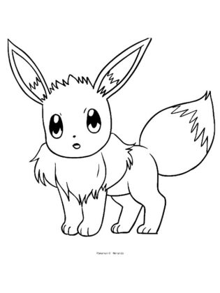 eevee para colorir