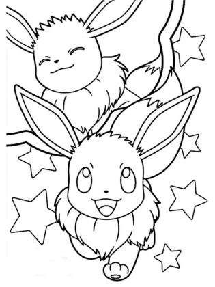 eevee para colorir