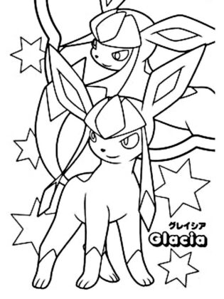 evolucoes eevee para colorir
