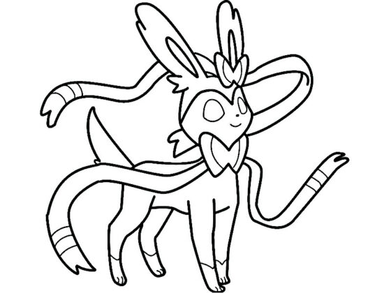 evoluções eevee para colorir