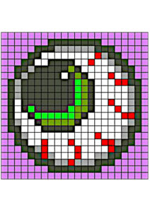 halloween pixel art