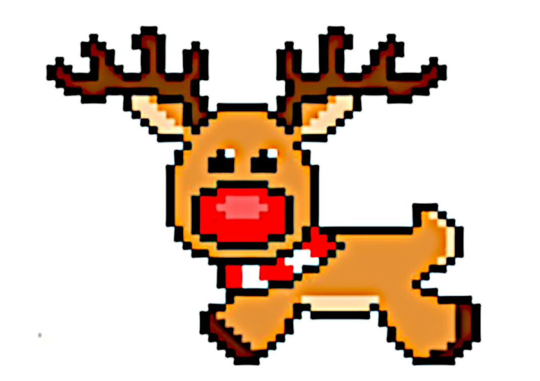 pixel art de natal
