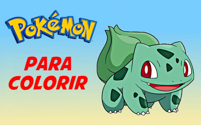pokemon para colorir bubasauro
