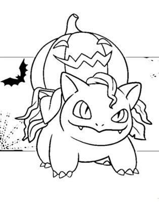 pokemon para colorir bubasauro