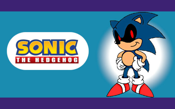 sonic exe para colorir
