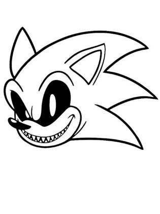 sonicexe para colorir