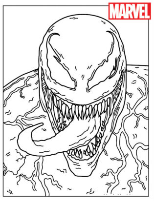 venom para colorir