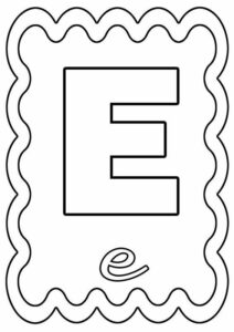 desenho com a letra e