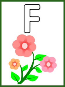 desenho com a letra f