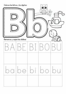 letra b para colorir