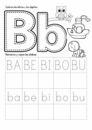 letra b para colorir