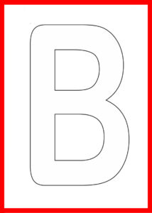 letra b para colorir